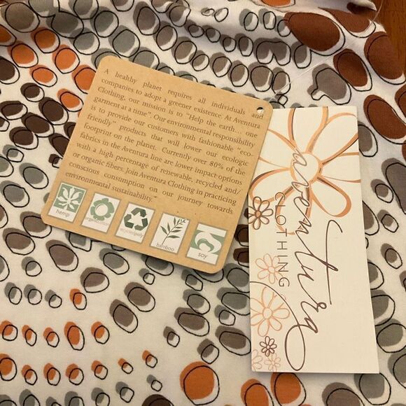 Aventura Clothing Co Golden Orange Pebbles Tank, NWT. Sustainable Clothing - Picture 11 of 14